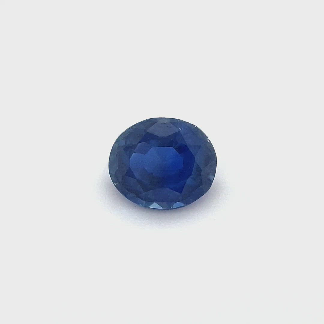 0.68ct Australian Sapphire, Blue - Oval