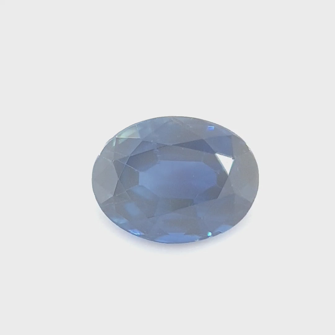 0.86ct Australian Sapphire, Blue - Oval Cut