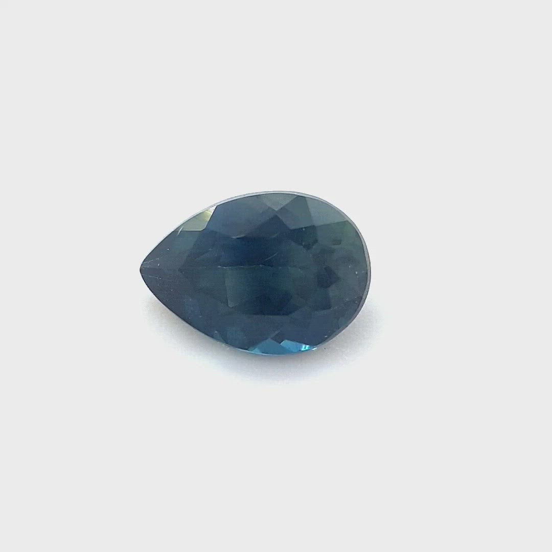 0.65ct Australian Sapphire, Blue - Pear