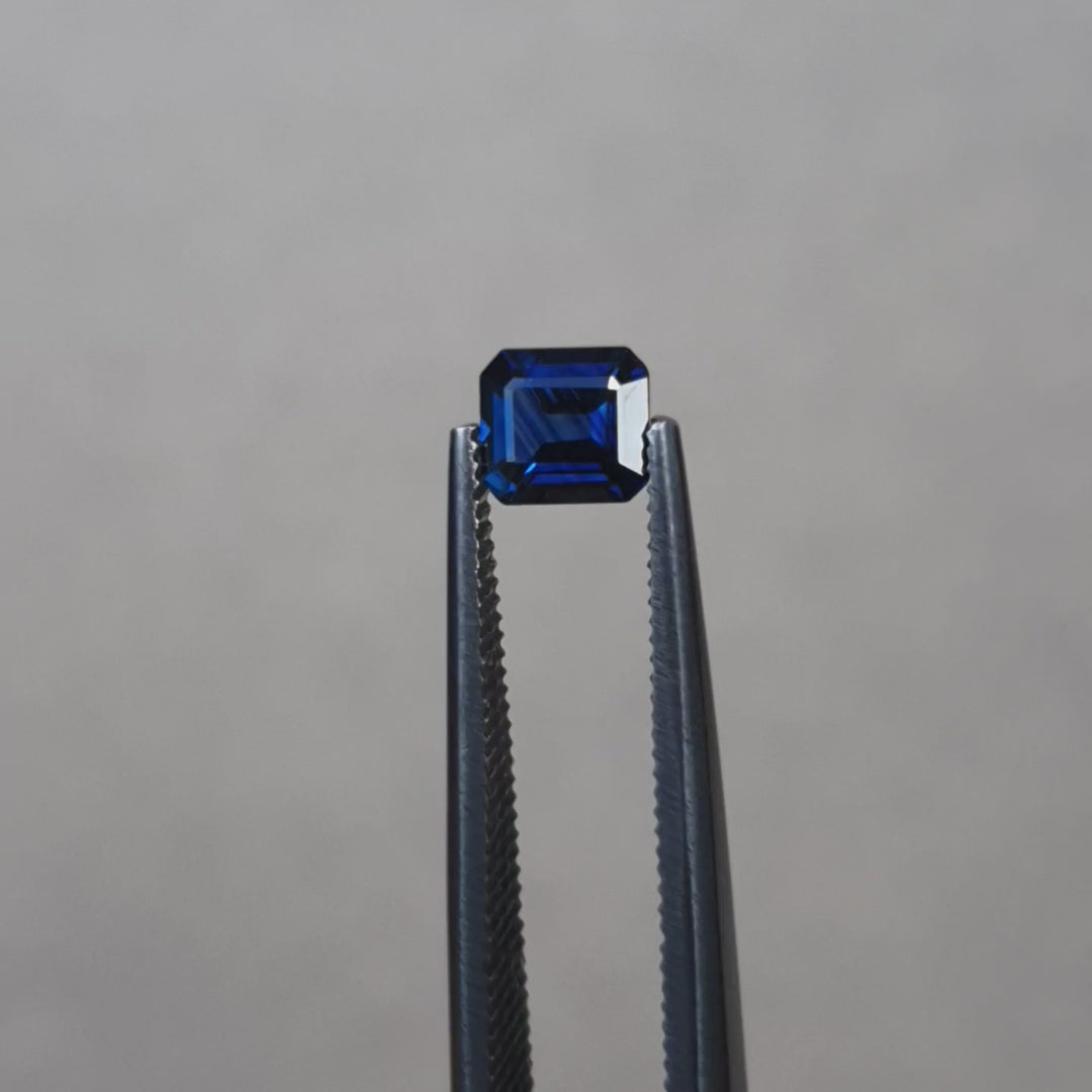 0.56ct Australian Sapphire, Blue - Emerald Cut