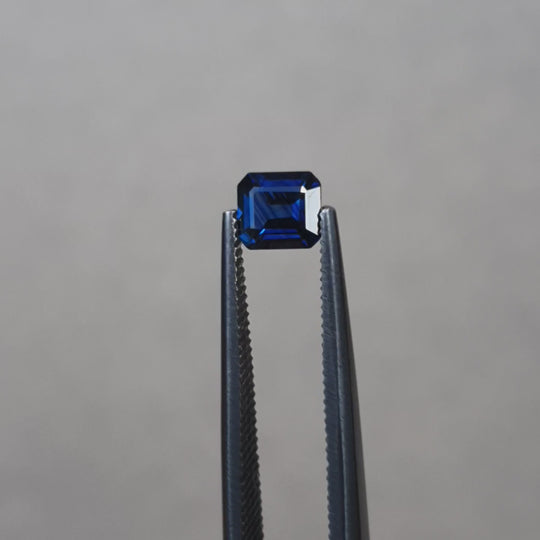 0.56ct Australian Sapphire, Blue - Emerald Cut