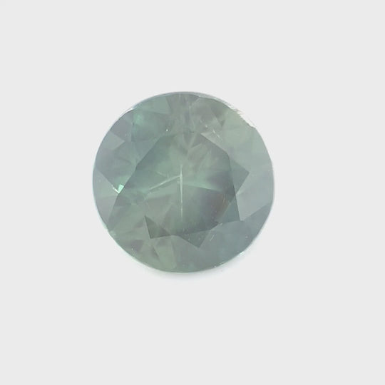 0.97ct Australian Sapphire, Blue, Teal, Green Parti - Round