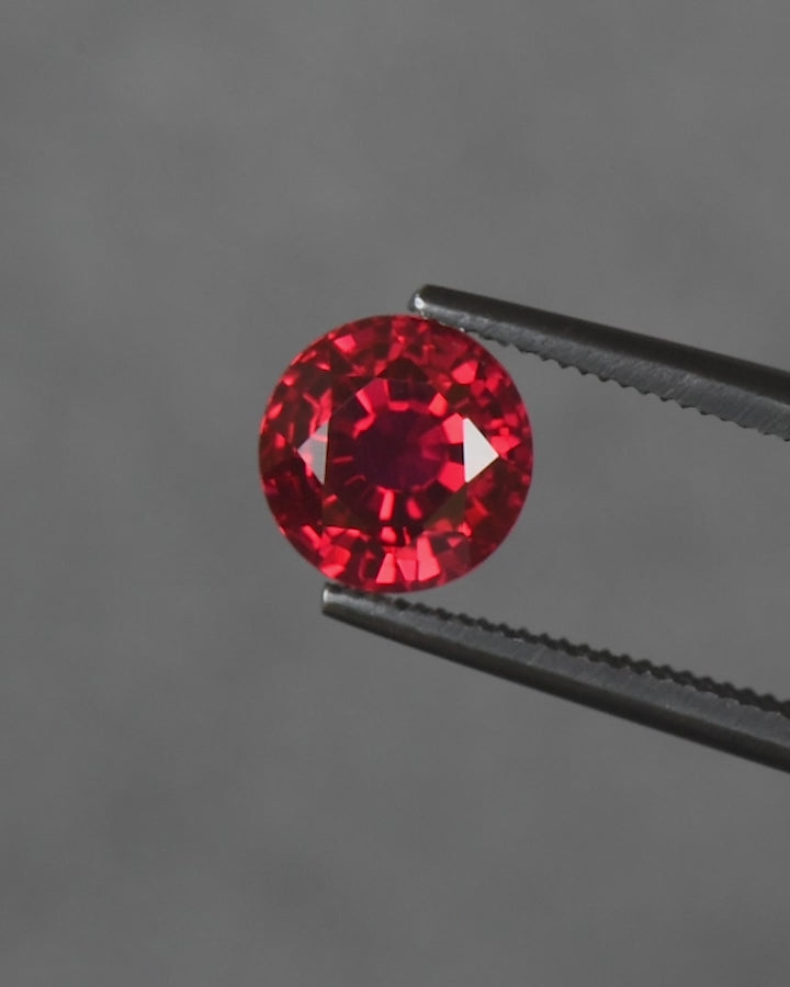 1.92ct Lab Created Ruby Red - Round