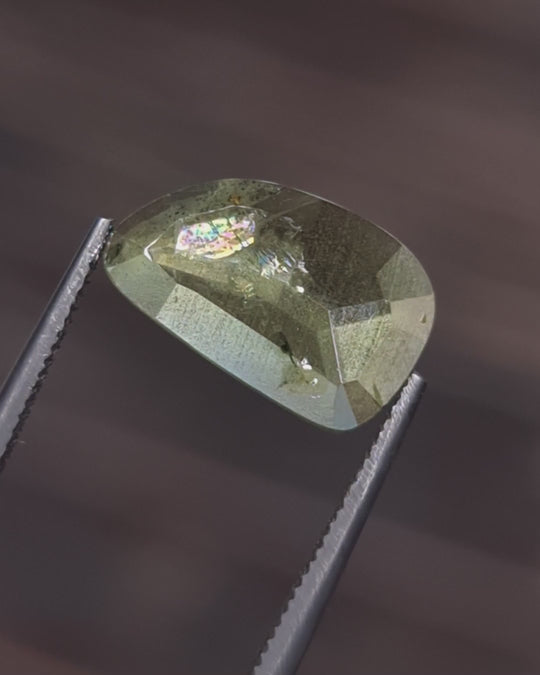 2.58ct Australian Sapphire, Green - Rose cut