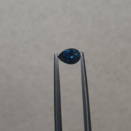 0.65ct Australian Sapphire, Blue - Pear