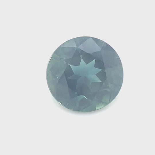 1.54ct Australian Sapphire, Blue, Teal - Round