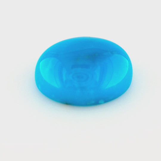 2.85ct Arizona Turquoise, Blue - Oval