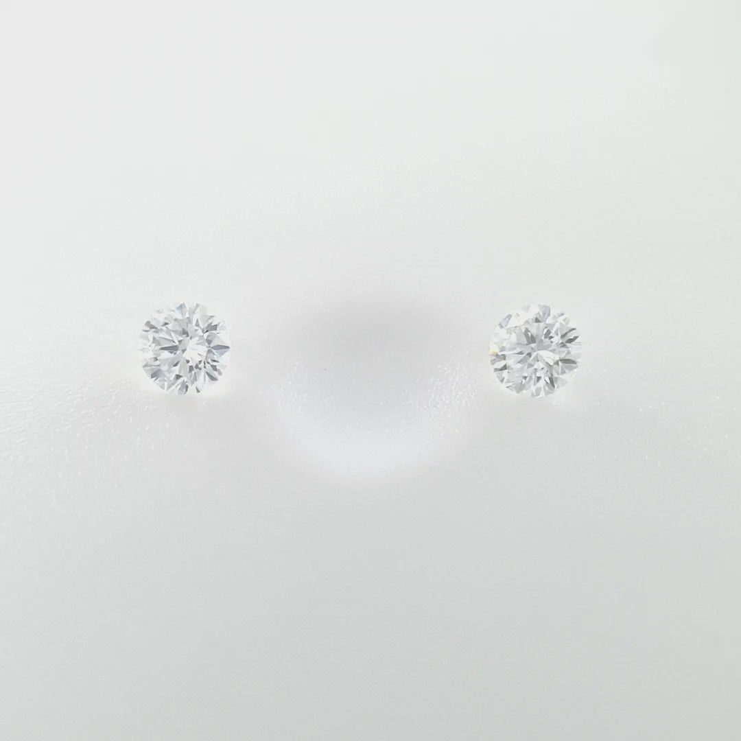 0.12ct TDW Australian Argyle Diamond Pair - Round