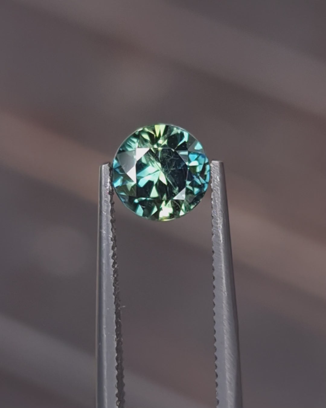 0.97ct Australian Sapphire, Blue, Teal, Green Parti - Round