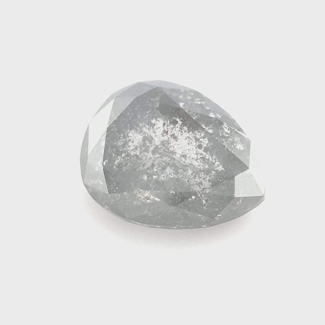 0.96ct Australian Argyle Salt and Pepper Diamond - Pear