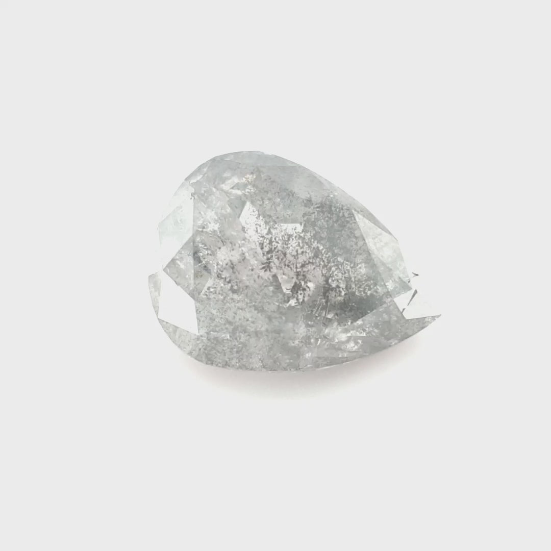 1.43ct Australian Argyle Salt and Pepper Diamond - Pear