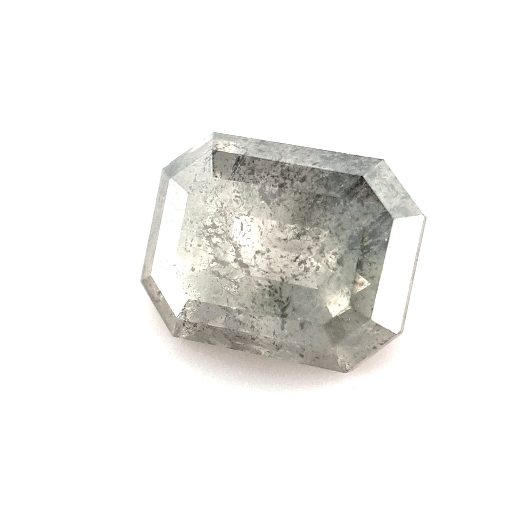 1.22ct Australian Argyle Salt and Pepper Diamond - Emerald cut