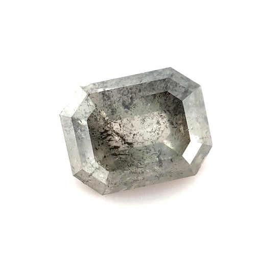 1.22ct Australian Argyle Salt and Pepper Diamond - Emerald cut