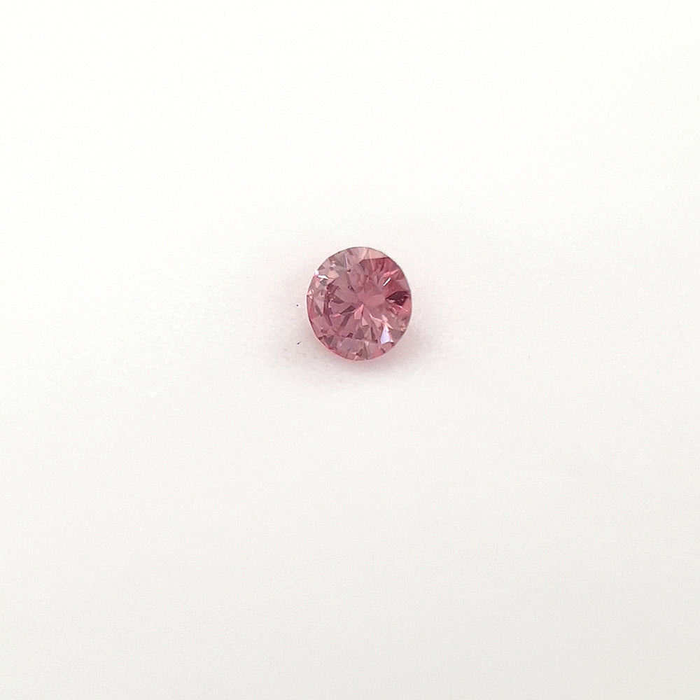0.037ct Australian Pink Argyle Diamond 4PR SI1 - Round