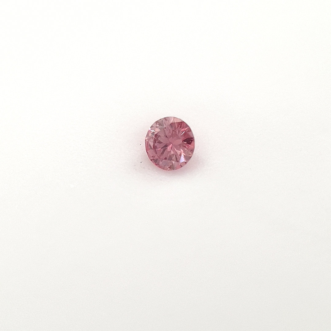 0.037ct Australian Pink Argyle Diamond 4PR SI1 - Round