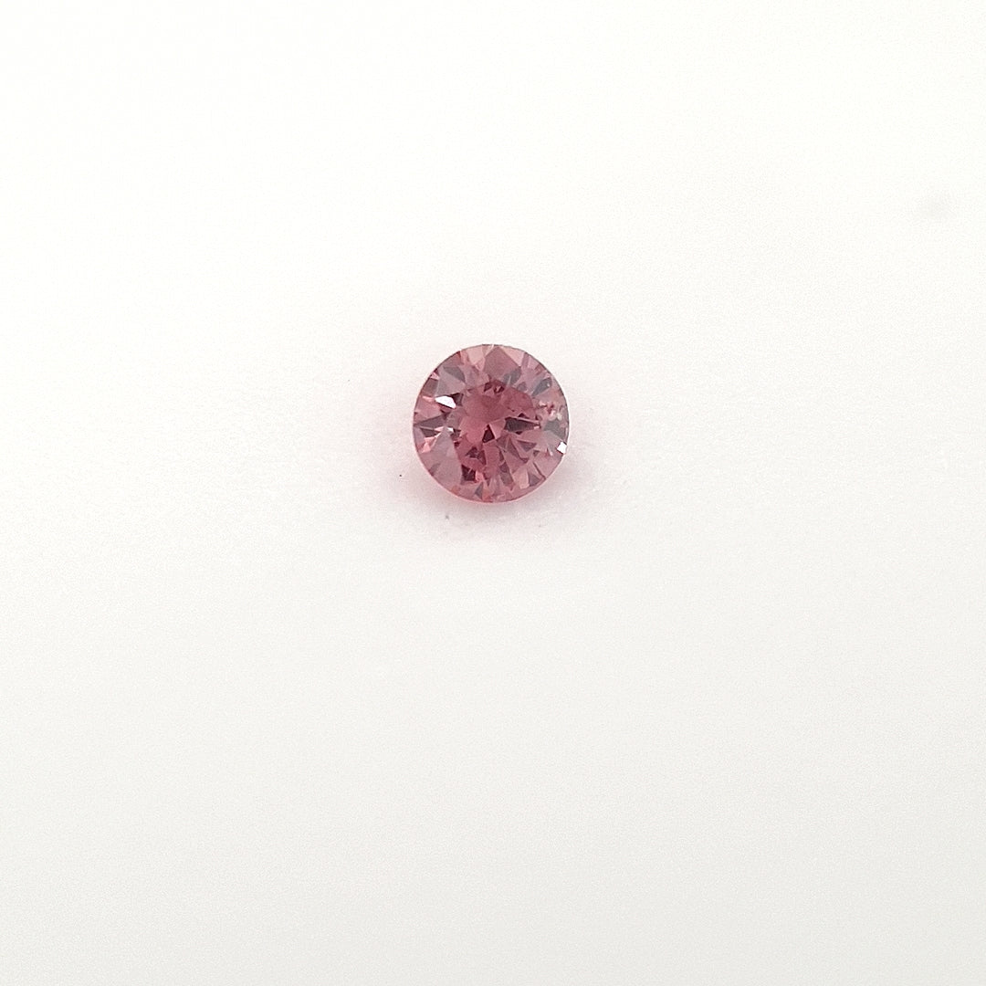 0.037ct Australian Pink Argyle Diamond 4PR SI1 - Round