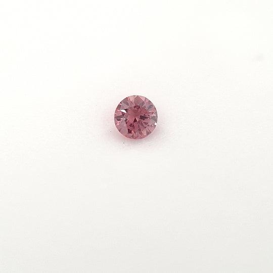 0.037ct Australian Pink Argyle Diamond 4PR SI1 - Round