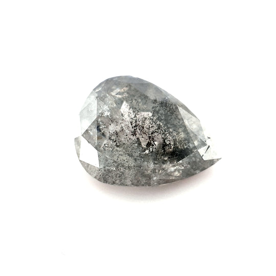 1.43ct Australian Argyle Salt and Pepper Diamond - Pear