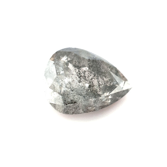 1.43ct Australian Argyle Salt and Pepper Diamond - Pear