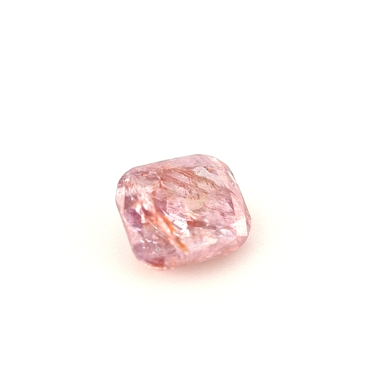 African Pink Purple Snow Diamond Cushion Cut - Main Image