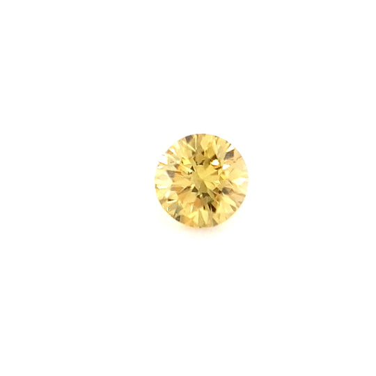 0.10ct Australian Argyle Diamond, Fancy Intense Yellow - Round
