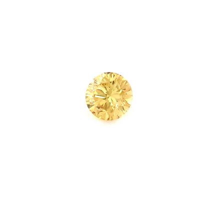 0.10ct Australian Argyle Diamond, Fancy Intense Yellow - Round