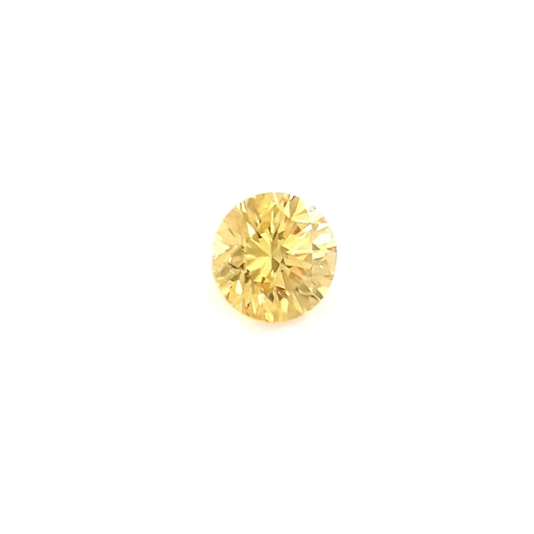 0.10ct Australian Argyle Diamond, Fancy Intense Yellow - Round