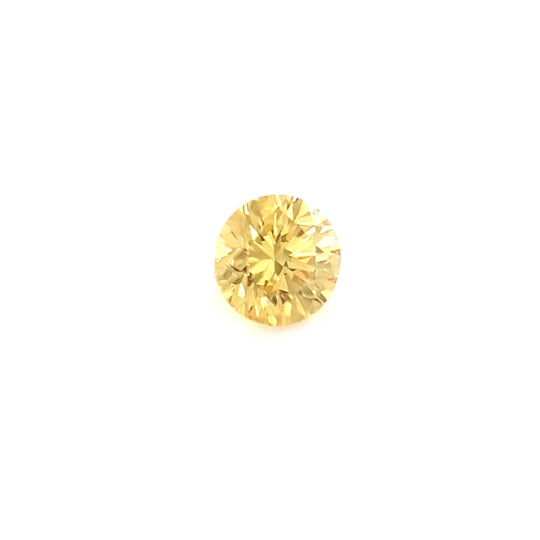 0.10ct Australian Argyle Diamond, Fancy Intense Yellow - Round
