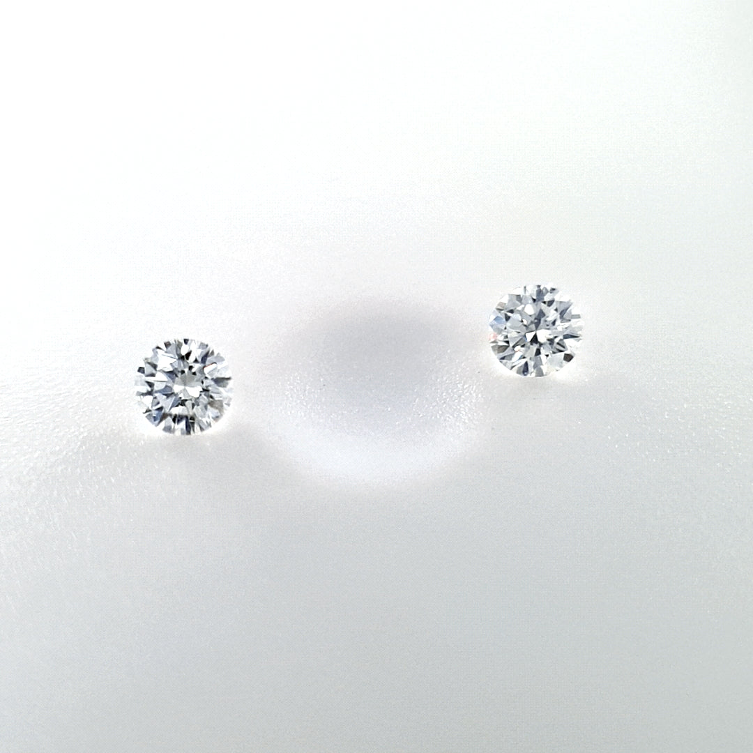 0.12ct TDW Australian Argyle Diamond Pair - Round