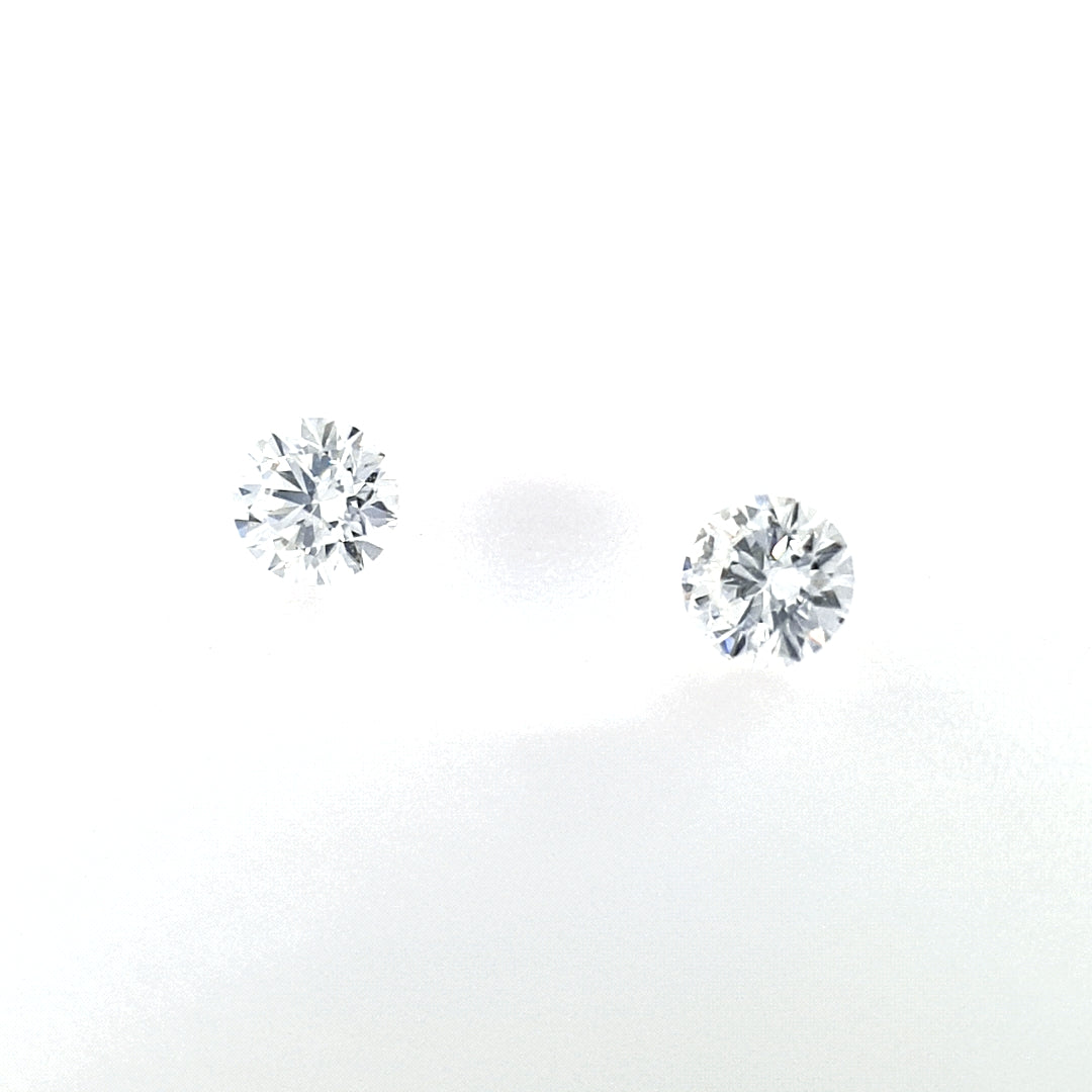 0.23ct TDW Australian Argyle Diamond Pair - Round
