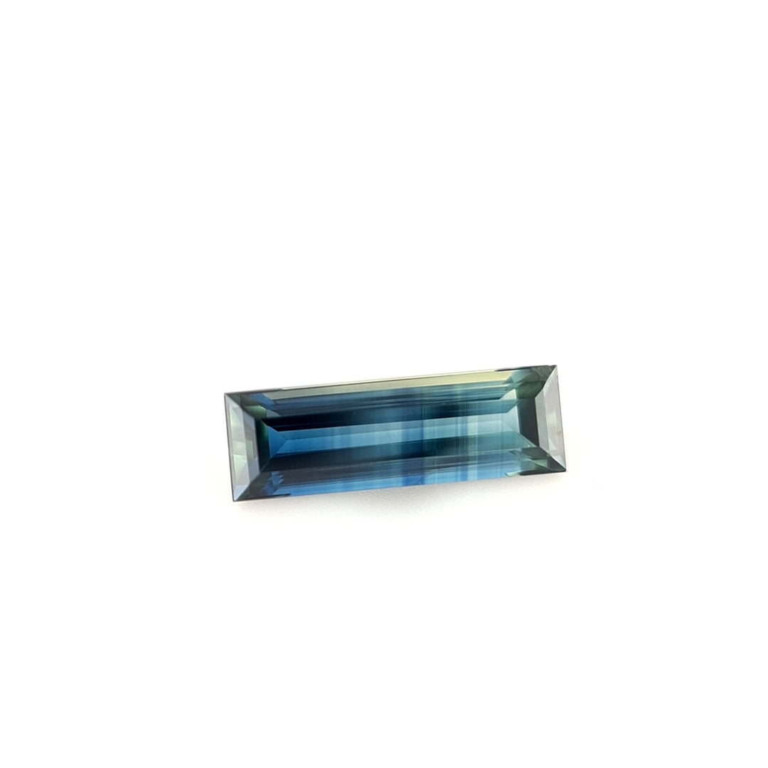 1.00ct Australian Sapphire - Blue, Yellow, Teal - Baguette