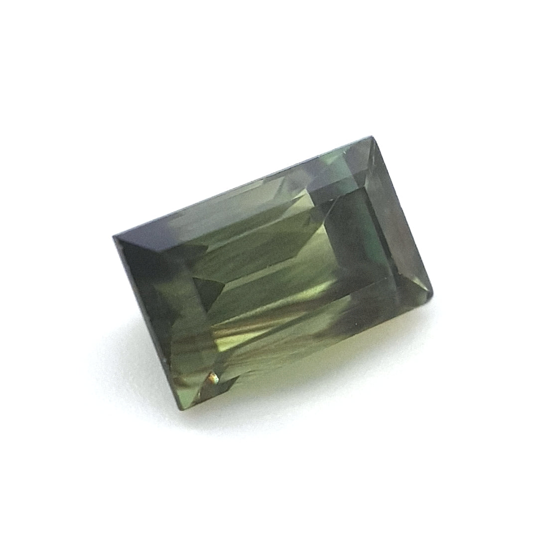 1.93ct Australian Sapphire, Green - Baguette