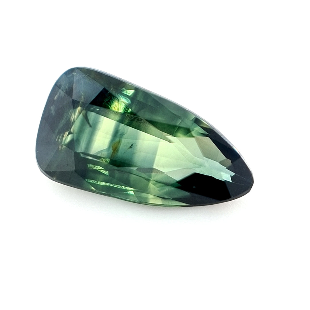 2.01ct Australian Sapphire, Green, Teal, Blue, Yellow - Starship