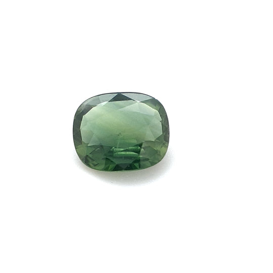 0.82ct Australian Sapphire, Green, Blue - Cushion