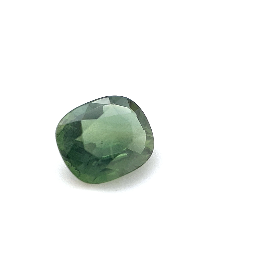 0.82ct Australian Sapphire, Green, Blue - Cushion