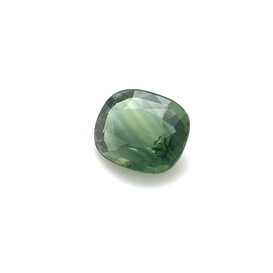 0.82ct Australian Sapphire, Green, Blue - Cushion