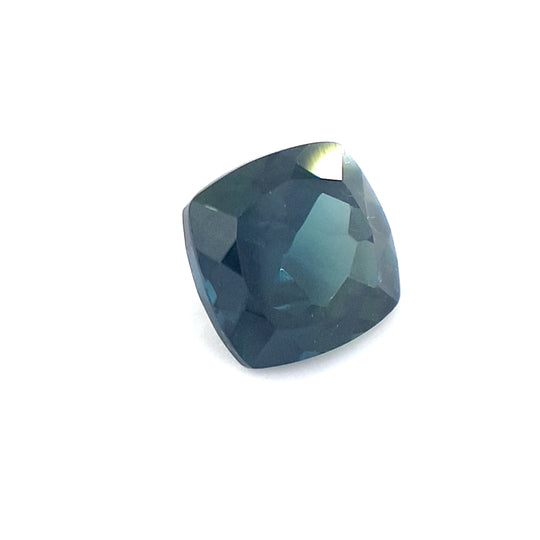 0.89ct Australian Sapphire, Blue, Teal - Cushion cut