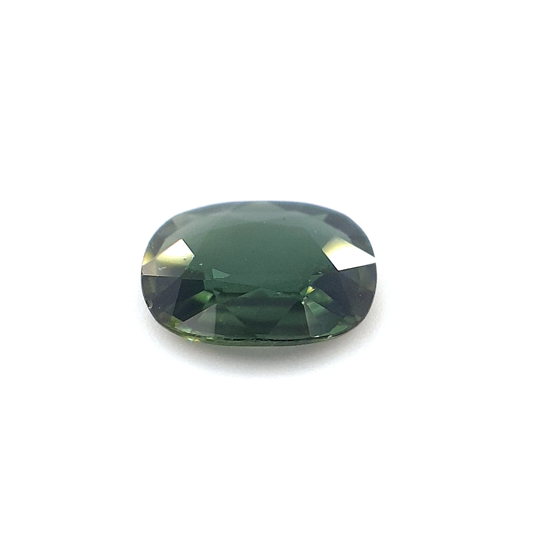 0.95ct Australian Sapphire, Green - Cushion