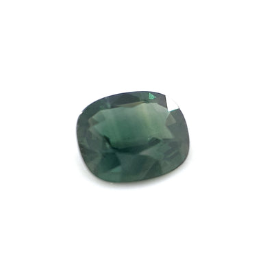 0.97ct Australian Sapphire, Parti, Green, Blue - Cushion