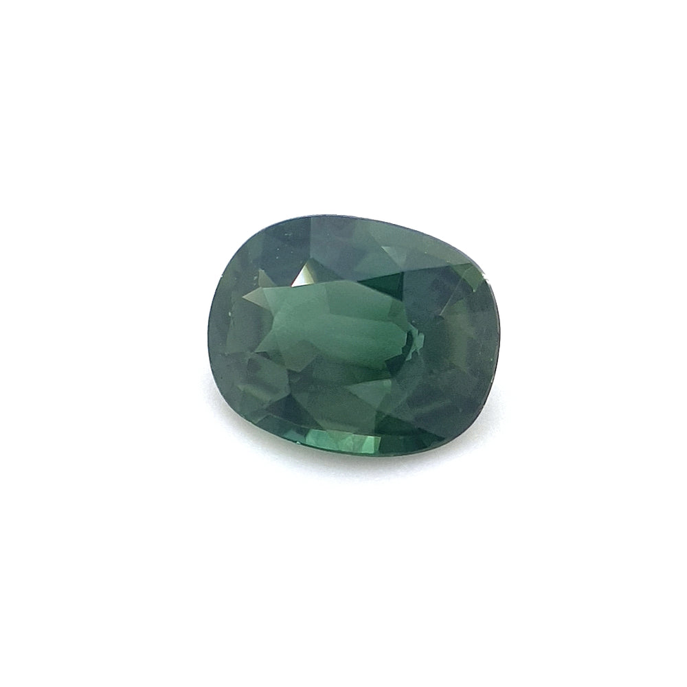 1.00ct Australian Sapphire, Green - Cushion