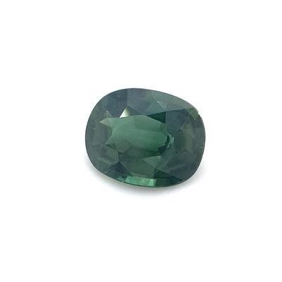 1ct Australian Sapphire, Green - Cushion
