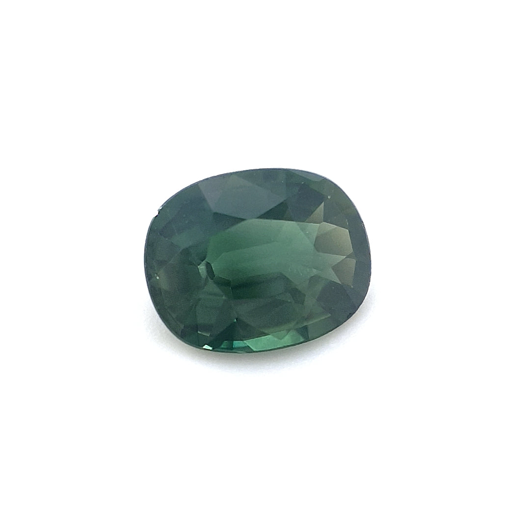 1ct Australian Sapphire, Green - Cushion