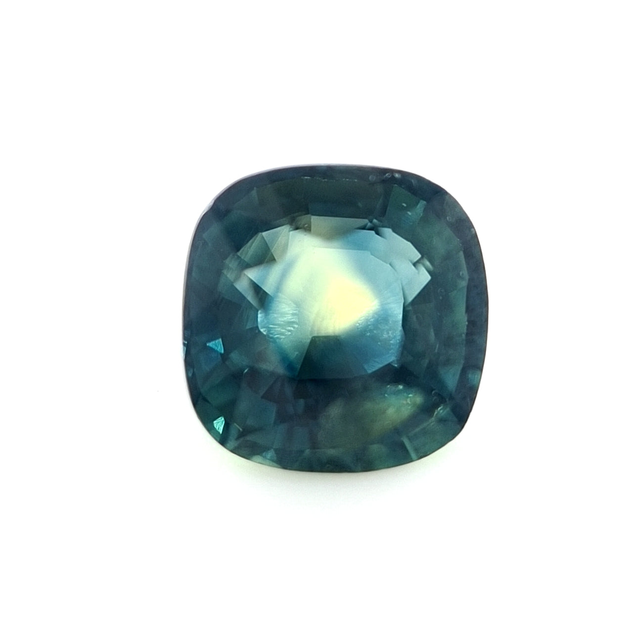 1.35ct Australian Sapphire, Blue, Yellow, Teal - Cushion