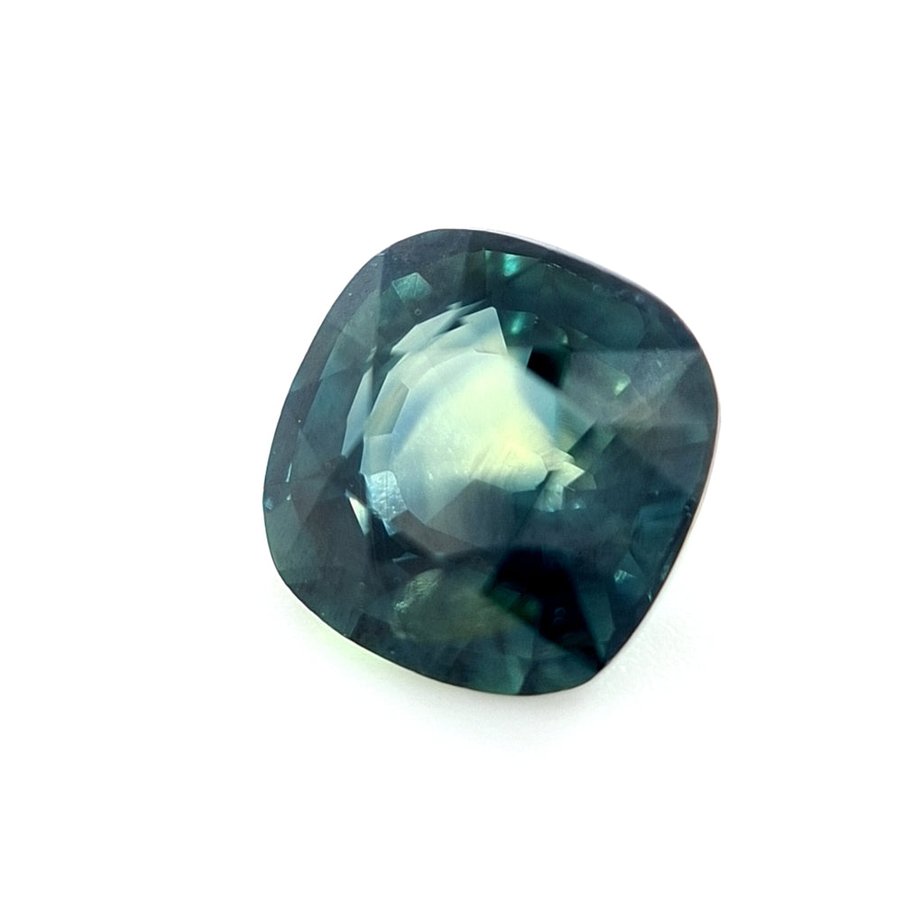 1.35ct Australian Sapphire, Blue, Yellow, Teal - Cushion