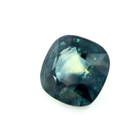 1.35ct Australian Sapphire, Blue, Yellow, Teal - Cushion