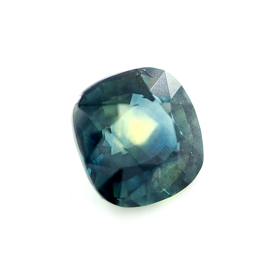 1.35ct Australian Sapphire, Blue, Yellow, Teal - Cushion