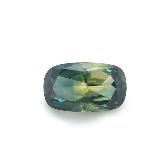1.36ct Australian Sapphire, Parti, Blue, Yellow - Cushion Cut