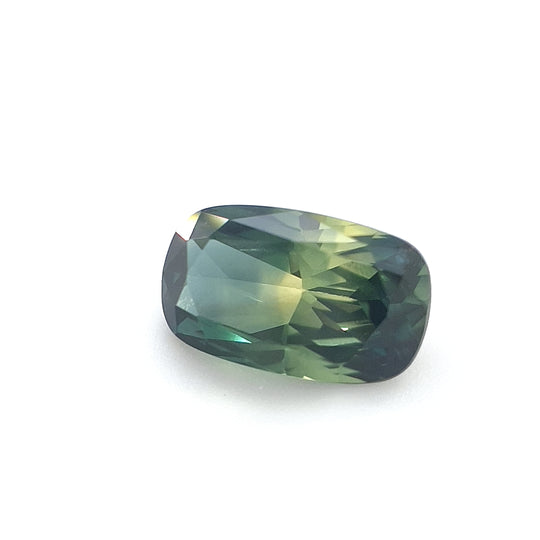 1.36ct Australian Sapphire, Parti, Blue, Yellow - Cushion Cut