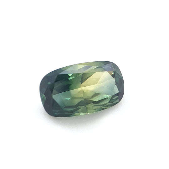1.36ct Australian Sapphire, Parti, Blue, Yellow - Cushion Cut