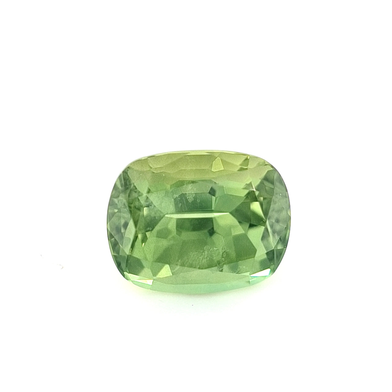 2.17ct Australian Sapphire, Apple Green - Cushion Cut